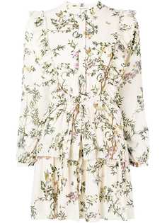 Semicouture платье-рубашка с цветочным принтом