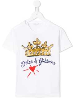 Dolce & Gabbana Kids футболка с логотипом
