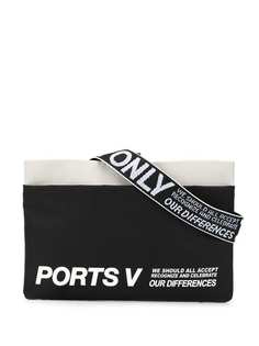 Ports V сумка через плечо с логотипом и контрастной окантовкой