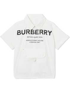 Burberry Kids рубашка с коротким рукавом и принтом Horseferry