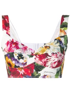Dolce & Gabbana топ-бюстье с принтом
