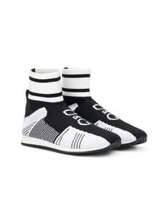 Dolce & Gabbana Kids кроссовки с носочной вставкой и логотипом
