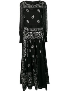 Black Coral платье макси с длинными рукавами и узором пейсли