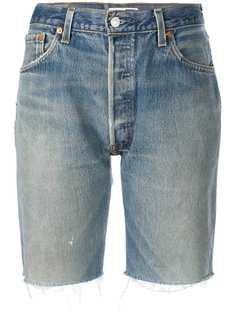 Re/Done джинсовые шорты по колено