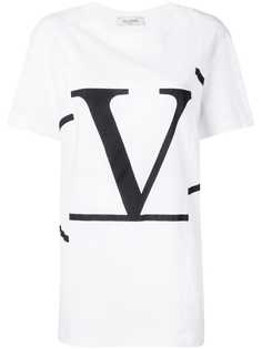 Valentino футболка с деконструированым логотипом Go Logo