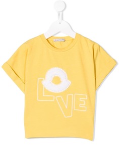 Moncler Kids футболка Love с логотипом