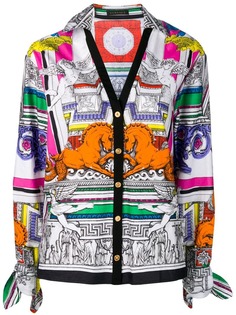 Versace блузка Il Tempio с принтом