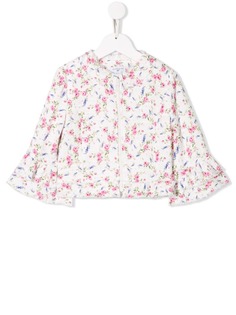 Monnalisa блузка с цветочным принтом