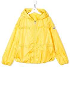 Moncler Kids непромокаемая куртка с оборками