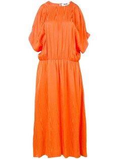 MSGM платье миди с открытыми плечами