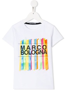 Marco Bologna Kids футболка с отделкой лентами