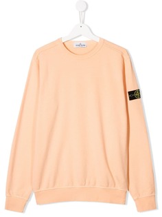 Stone Island Junior толстовка с нашивкой-логотипом