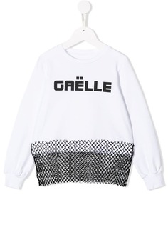 Gaelle Paris Kids толстовка с сетчатой вставкой