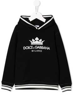 Dolce & Gabbana Kids Crown logo hoodie