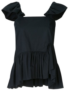 Goen.J топ на бретелях с оборками