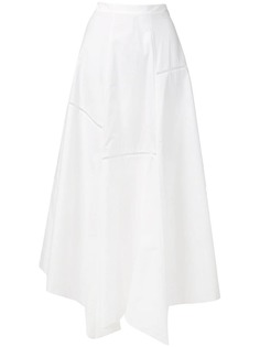 Loewe юбка с асимметричным подолом