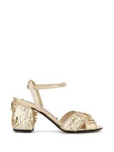Nº21 metallic embellished sandals