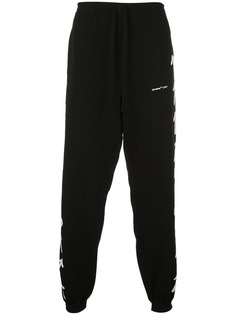 Off-White спортивные брюки с отделкой интарсия