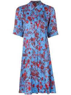 Derek Lam платье-рубашка с цветочным принтом