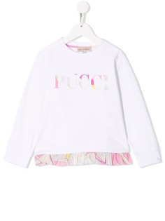 Emilio Pucci Junior ruffled hem jumper