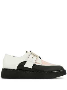 Nº21 colour-block buckle loafers
