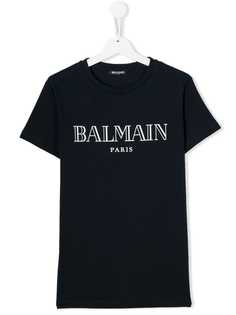 Balmain Kids футболка с логотипом