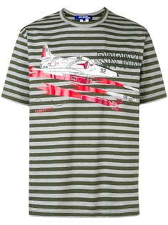 Junya Watanabe MAN футболка в полоску с принтом
