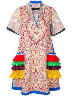 Etro платье мини с принтом пейсли