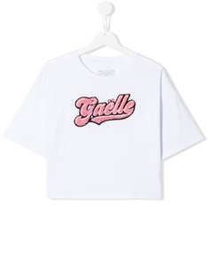 Gaelle Paris Kids футболка с декорированным логотипом