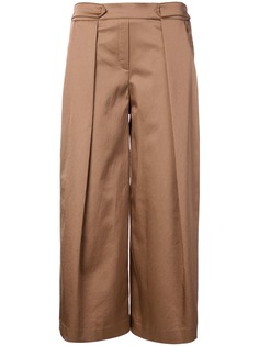 Christian Pellizzari wrap pleated wide leg trousers