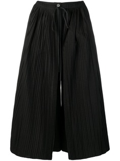 Neul plisse panel wide trousers