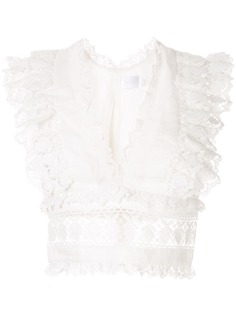 Zimmermann панельный топ Wayfarer с оборками