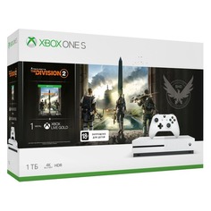 Игровая консоль MICROSOFT Xbox One S с 1ТБ памяти, игрой Tom Clancys The Division 2, 234-00882, белый