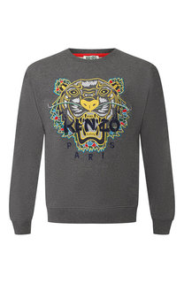 Хлопковый свитшот с вышивкой Kenzo
