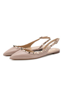 Кожаные балетки Valentino Garavani Rockstud Valentino