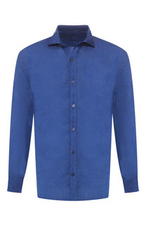 Льняная рубашка с воротником кент 120% Lino