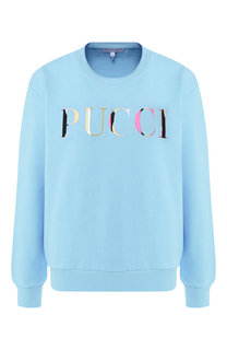Хлопковый пуловер Emilio Pucci
