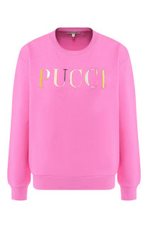 Хлопковый пуловер Emilio Pucci
