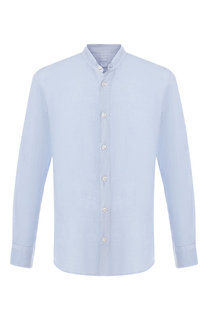 Льняная сорочка с воротником мандарин 120% Lino