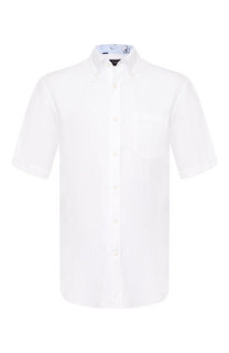 Льняная рубашка с воротником button down Paul&Shark