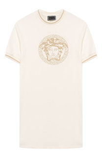 Хлопковое мини-платье Young Versace