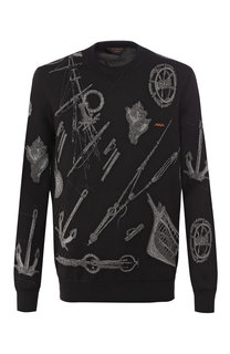 Свитшот из смеси хлопка и шелка Zegna Couture