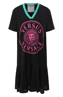 Платье с логотипом бренда Versus Versace