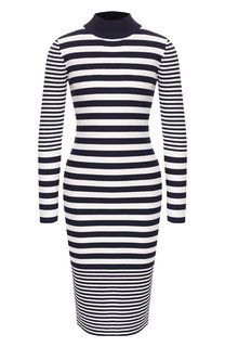 Платье-миди в полоску MICHAEL Michael Kors