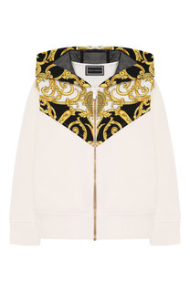 Хлопковый кардиган с капюшоном Young Versace