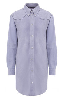 Кожаное платье-рубашка Isabel Marant Etoile