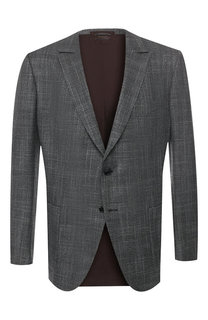 Пиджак из смеси шерсти и шелка Zegna Couture