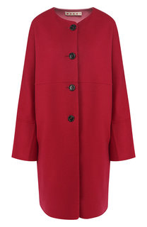 Пальто из смеси шерсти и кашемира Marni