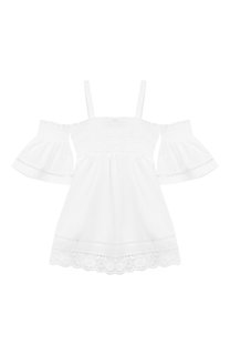 Хлопковый топ на бретельках Ermanno Scervino