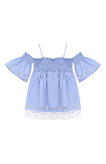 Хлопковый топ на бретельках Ermanno Scervino